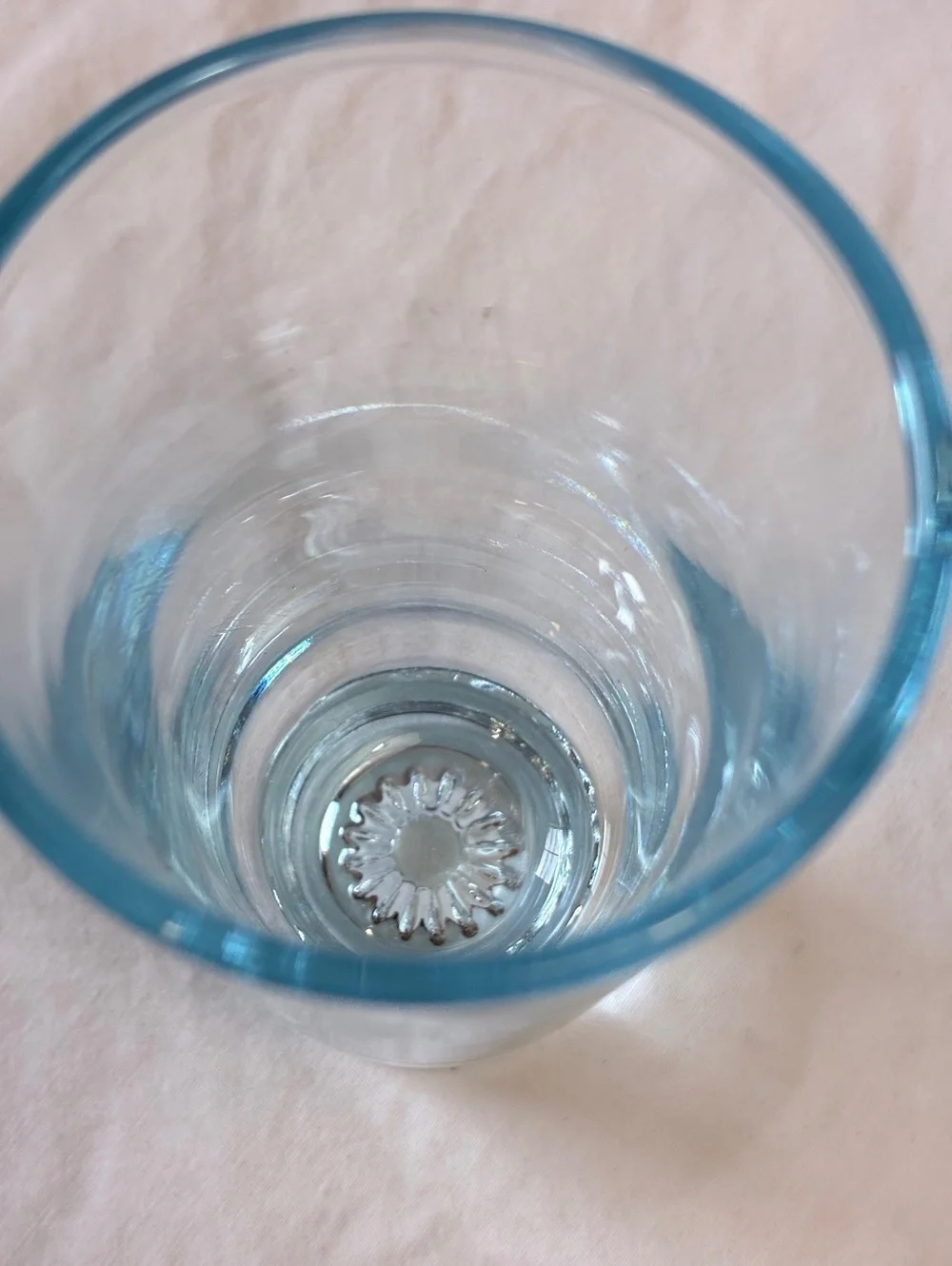 Vintage Star sapphire cordial glasses